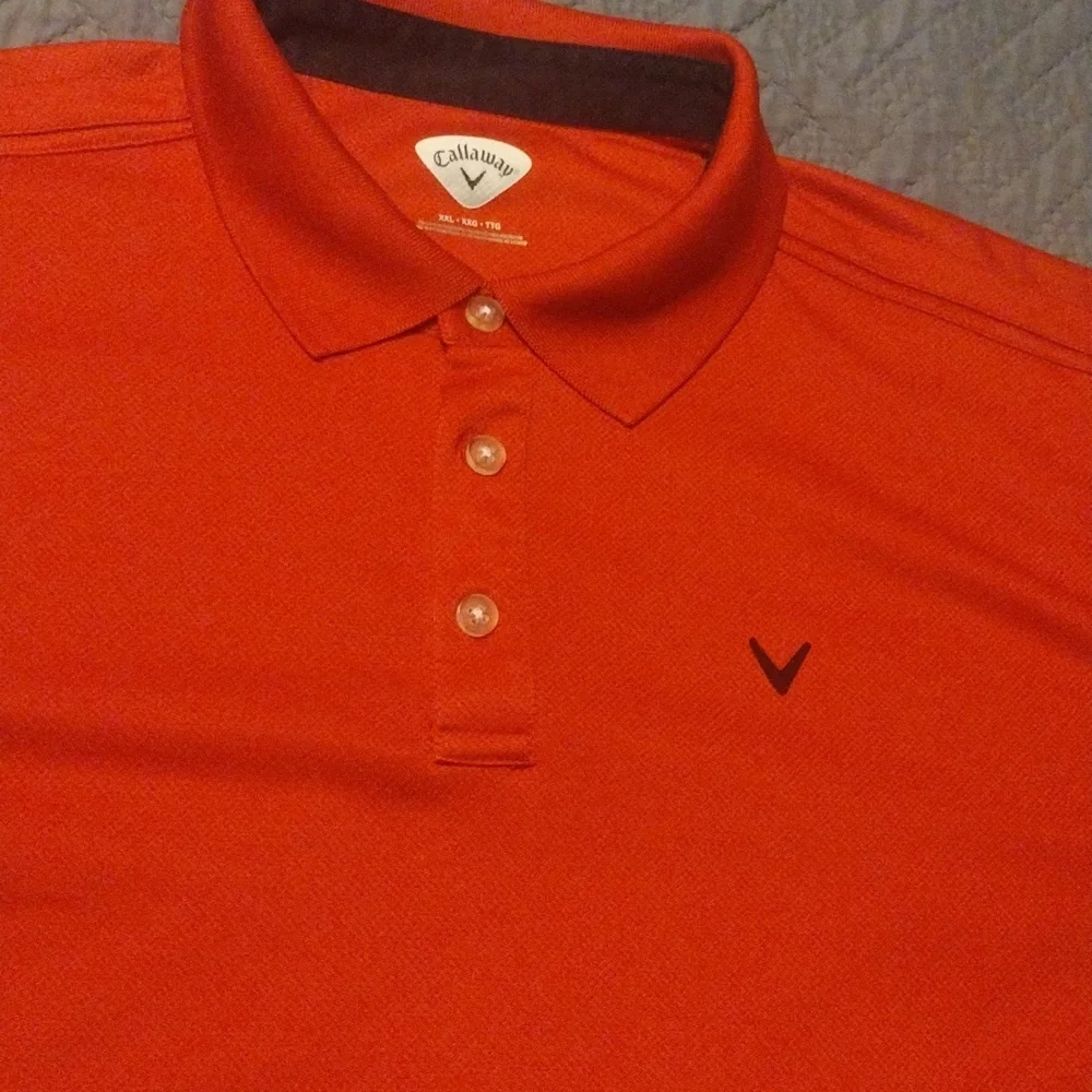 Callaway Bright Red Polo Shirt - Picture 3 of 6